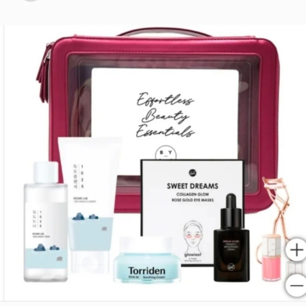 K-Beauty 7 step kit with Red Makeup Bag by Sophie
